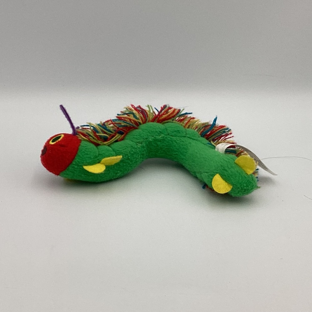 The Very Hungry Caterpillar Plush Eric Carle Stuffed Animal Toy 9 Inch Green Red
